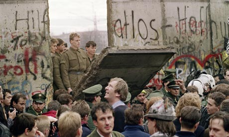 The fall of the Berlin Wall in