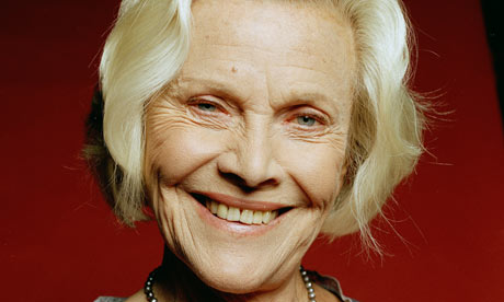 Honor Blackman the champion of Equitable Life's older customers