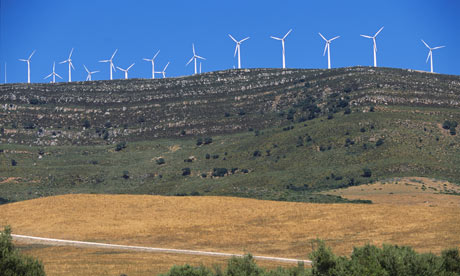 Wind farm in Andalusia, Spain