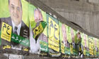 Campaign posters in Israel