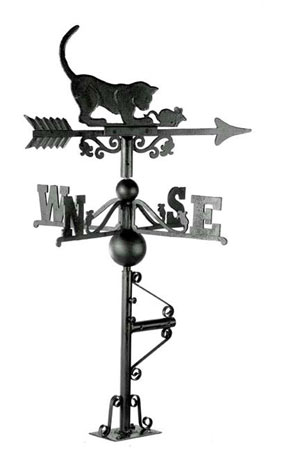 Cat and mouse weather vane