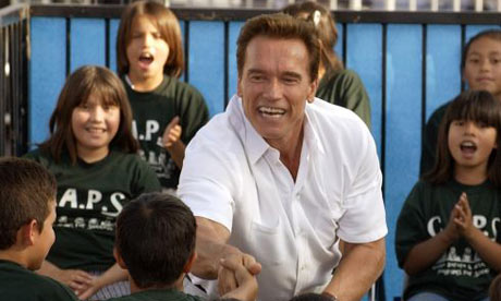 arnold schwarzenegger children. Arnold Schwarzenegger meets