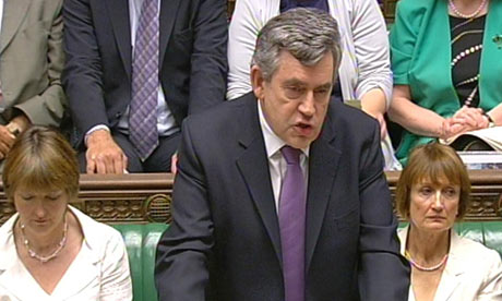 Gordon Brown during Prime Minister's Questions
