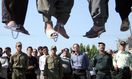Iranian police officers and