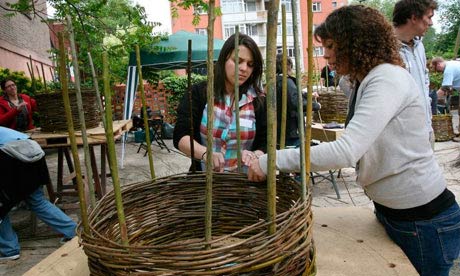 GNM employees work on a community project in King's Cross, London