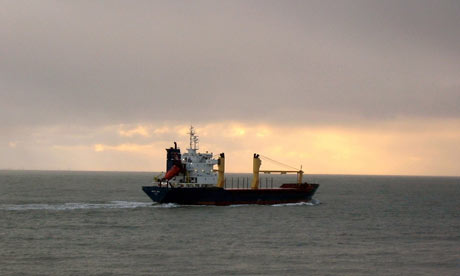 ships at sea. Vessel Arctic Sea