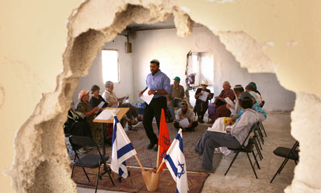 The former Israeli army post Shdema in the West Bank