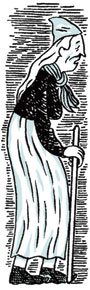 The old woman shelters the princess