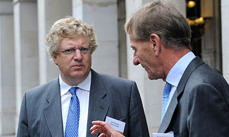 Guy Hands, founder of Terra Firma (l), outside a private equity conference in Paris, i 2009.