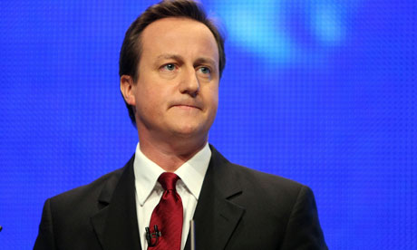 David Cameron at the Conservative party conference 