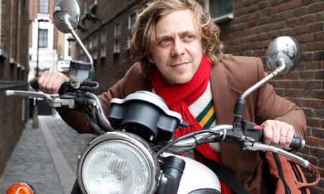 dan edelstyn on his motorbike