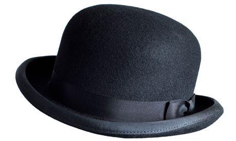 Black Round Hat