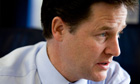 Deputy prime minister Nick Clegg