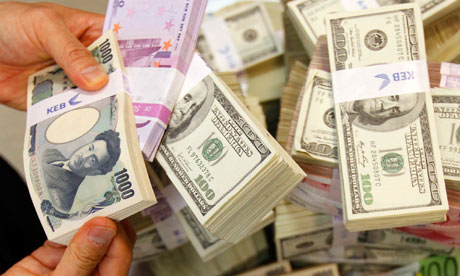 Korean and US banknotes