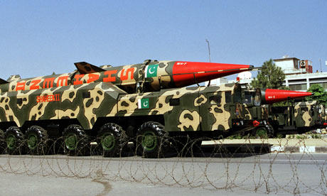  The Shaheen II missile during a military parade in Islamabad.