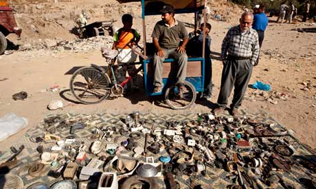 A secondhand market in Yarmouk, Gaza City.
