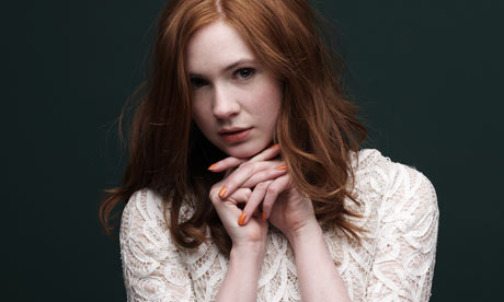 Plucked she freely admits from obscurity she's the new girl Amy Pond