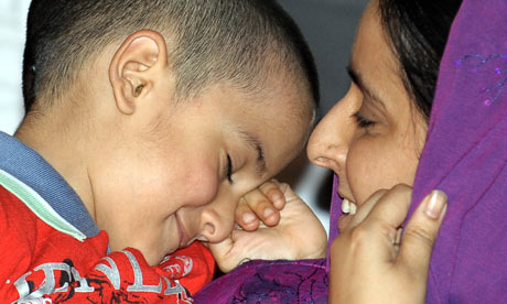 Sahil Saeed arrives back at his home