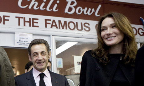 French President Nicolas Sarkozy and wife Carla Bruni