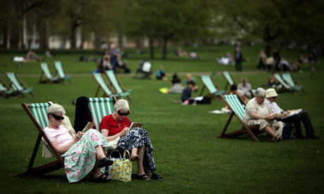 Londoners Enjoy The Warm Spring Weather