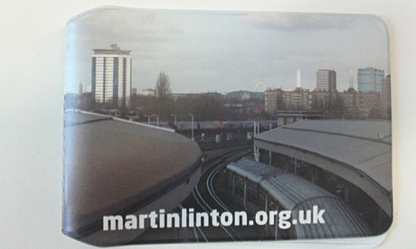 Martin Linton's campaign travelcard wallet - cool indeed. 