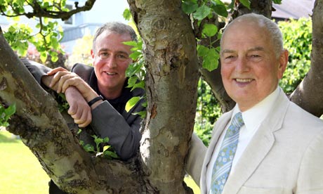 Author Joseph O'Connor and father.