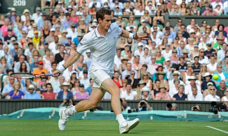 andy murray wimbledon. Andy Murray at Wimbledon in
