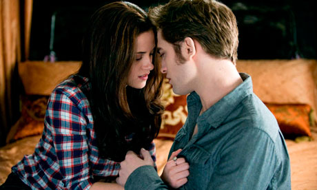 Kristen Stewart and Robert Pattinson in vampire movie The Twilight Saga: Eclipse.