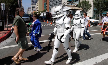 Comic-Con fans dress as Star Wars stormtroopers