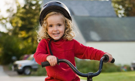 Opinions differ as to when kids can cycle on their own