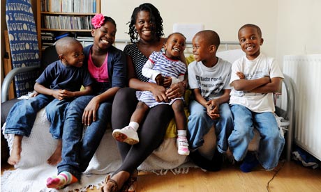 Nicola Williams and her children