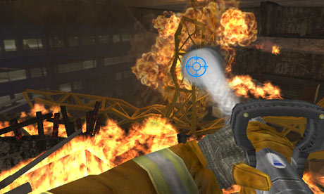 In Real Heroes: Firefighter, player perspective is that of the titular life-saver