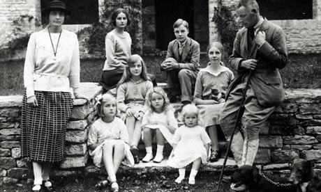 Deborah Mitford with her family, early 1920s