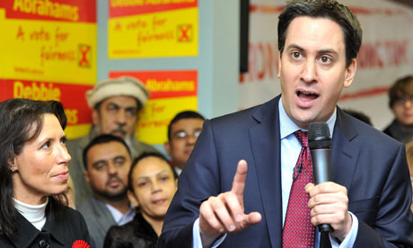 Ed Miliband in Oldham East