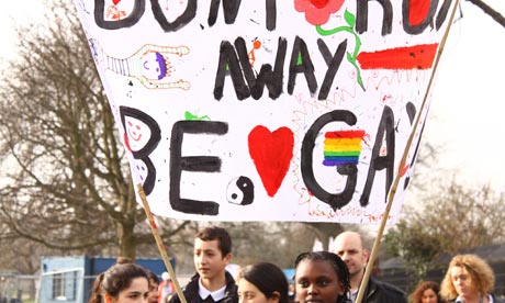 School Mini-Pride march