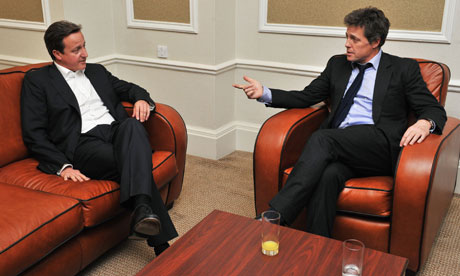 David Cameron and Hugh Grant