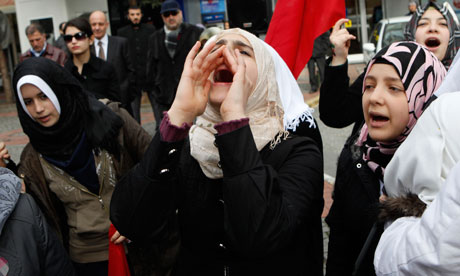 Syrians protest in Turkey