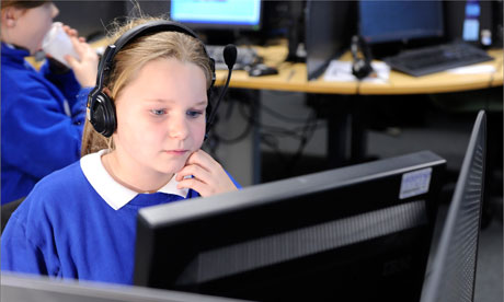 Long Toft Primary School pupils at the Children's University computer session at Doncaster College