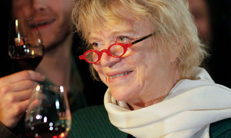 Eva Joly, the Greens-Europe-Ecology candidate for the French presidential elections, tastes red wine