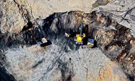 Tar Sands hoyo en Fort McMurray, Alberta