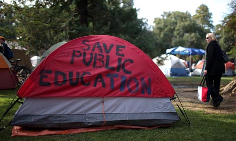 A tent belonging to the Occupy UC Davis protest A tent belonging to the Occupy UC Davis protest
