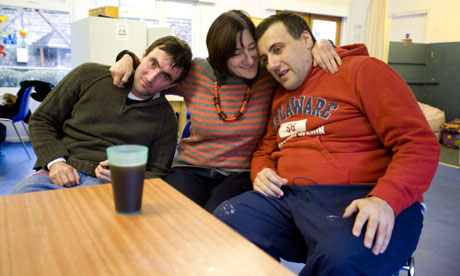 Louisa Spivack and her autistic sons Joel and Danny