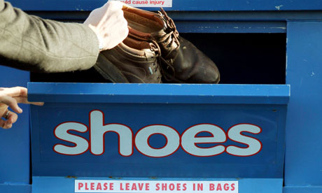 Variety Club earns less than 4.50 a year from each shoe recycling bank | Society | The Guardian