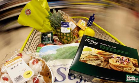 Supermarket shopping trolley