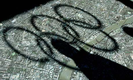 Olympic rings shadow