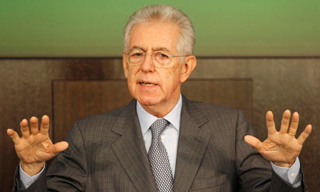 Italian prime minister Mario Monti