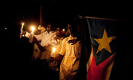 People from south Sudan celebrate after results showed 98% voted for independence in a referendum.
