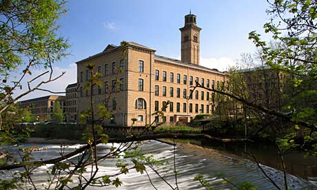 Salt's Mill in Saltaire, which has been declared a Unesco world heritage site.