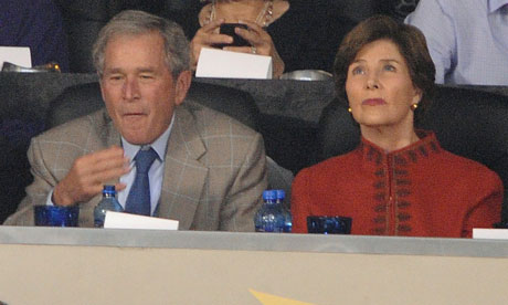George Bush and wife Laura