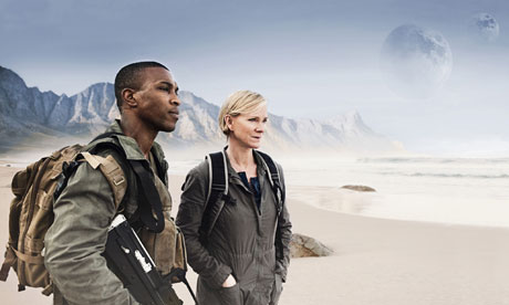 Ashley Walters and Hermione Norris in Outcasts